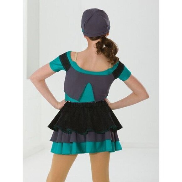 Revolution Dancewear Costume Girls Child Large 2 Pc Let It Roll Style # 635 - Picture 2 of 9